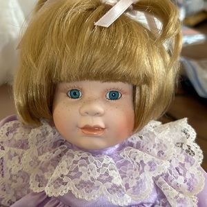 Design Debut Collection “Elvia” porcelain doll with Certificate of Authenticity